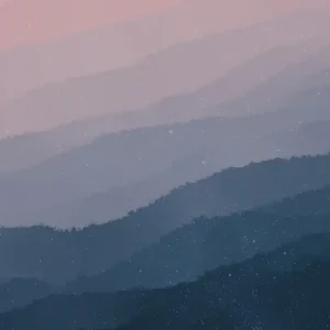 Abstracte gradiënt van de schemerberg posters & art prints door Ricky Aditya Perdana - Premium Poster - 50x70 Bon Plan