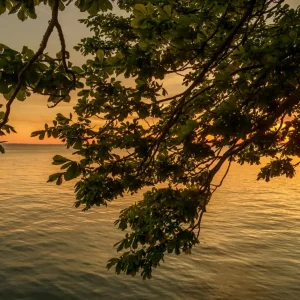 Zonsondergang aan het Bodenmeer posters & art prints door Stephan Sühling - Premium Poster - 50x70 Authentique