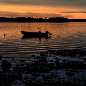 Zonsondergang posters & art prints door Dr Dino - Premium Poster - 50x70 Affaire À Saisir