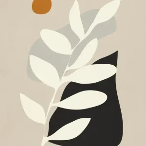 Abstract Minimal Flowers posters & art prints door ThingDesign - Premium Poster - 50x70 Seulement Aujourd’hui