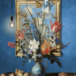 A Still Life In Delft posters & art prints door Marja van den Hurk - Premium Poster - 50x70 Satisfait Ou Remboursé