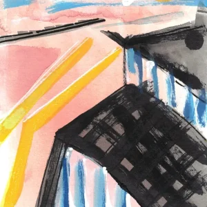 A house on the beach posters & art prints door Caterina Krumrey - Premium Poster - 50x70 Offre Limitée