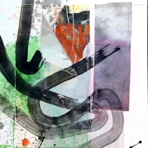 Abstracte expressie: een dans van kleur en vorm posters & art prints door Poonam Choudhary - Premium Poster - 50x70 Meilleur Choix