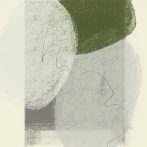 Abstracte Sereniteit: Een moderne minimalistische compositie posters & art prints door Nilesh Kulkarni - Premium Poster - 50x70 Pas Cher