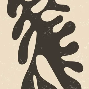 Abstracte bladvorm posters & art prints door Jay Stanley - Premium Poster - 50x70 Super Prix