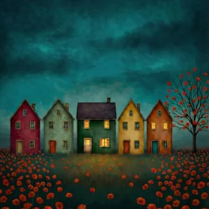 Achat Immédiat Nacht en Dag posters & art prints door vincenzomarzocchiartist - Premium Poster - 50x70