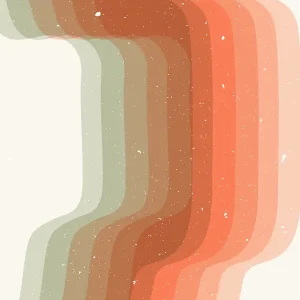 Abstracte Golven: Een reis door kleur en vorm posters & art prints door NKTN - Premium Poster - 50x70 Populaire