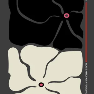 Abstracte bloemen posters & art prints door Frances Collett - Premium Poster - 50x70 Prix Cassé