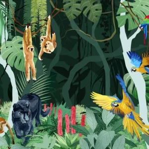 Wonderen van het regenwoud posters & art prints door Goed Blauw - Premium Poster - 50x70 Offre Exclusive