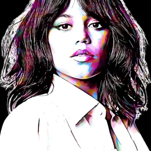 Achat Immédiat Jenna Ortega Pop Art posters & art prints door Nellco Art - Premium Poster - 50x70