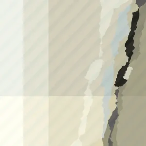 Abstract Geometrisch Landschap: Een Moderne Interpretatie posters & art prints door Rafa Mateo - Premium Poster - 50x70 Certifié