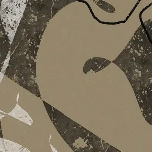 Abstracte aardtonen: een moderne artistieke verkenning posters & art prints door Yuli Saputra - Premium Poster - 50x70 Produit De Marque