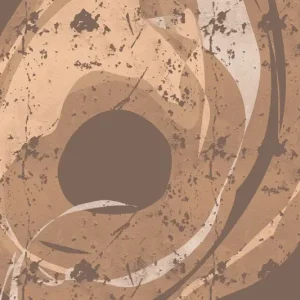 Abstracte aardtonen: Wervelingen van de Natuur posters & art prints door Yuli Saputra - Premium Poster - 50x70 Promotion