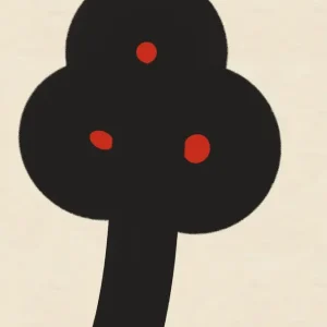 Abstract Blossom: Een minimalistische interpretatie posters & art prints door Deepthi s - Premium Poster - 50x70 Top Vente