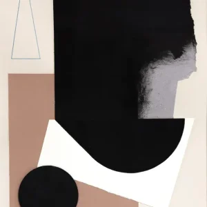 Abstracte geometrische compositie: Een studie in contrast posters & art prints door Ildefonso Martín - Premium Poster - 50x70 Offre Limitée