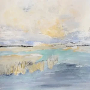 Achat Immédiat Serene Horizons: Een rustig abstract landschap posters & art prints door Breanna Megan Studio - Premium Poster - 50x70